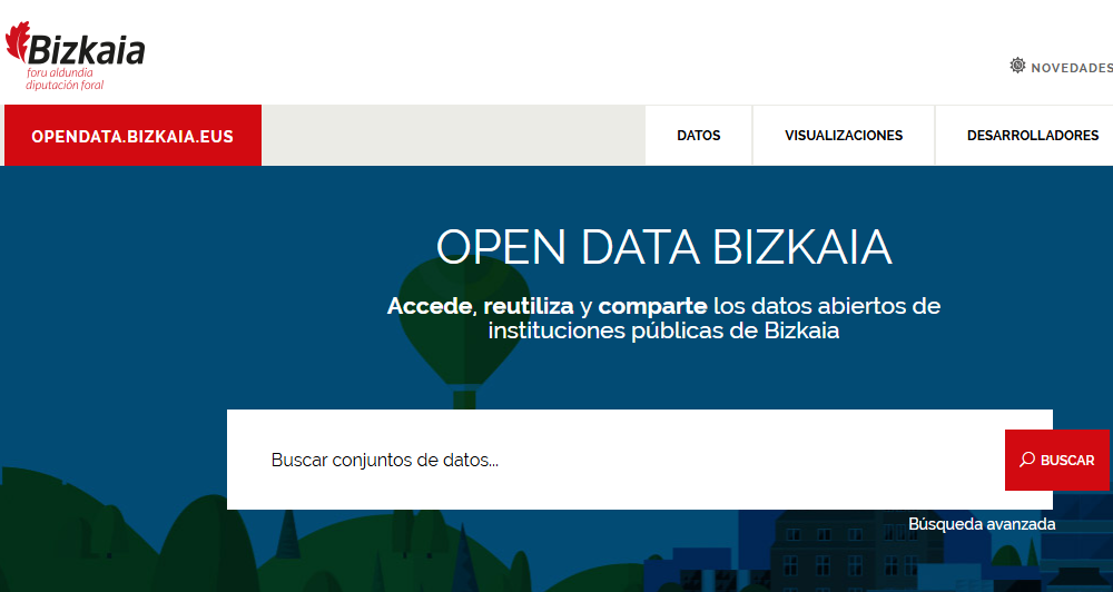 Portal de datos abiertos de Bizkaia