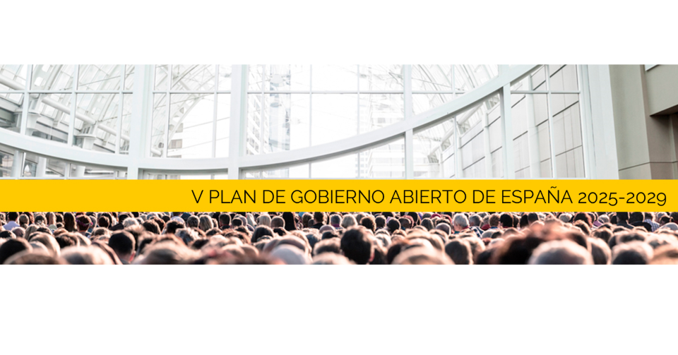 Portada del V Plan de Gobierno Abierto