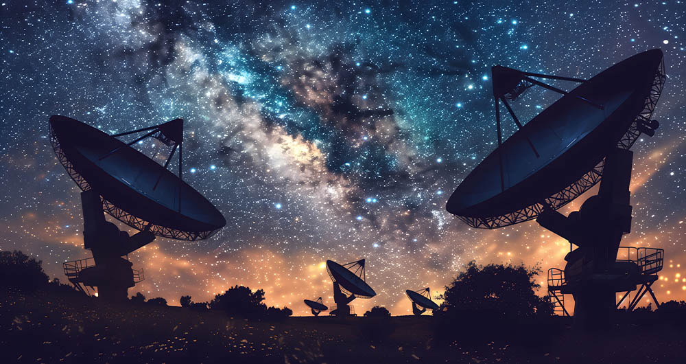 antenas para captar datos del universo