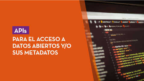 APIs for access to open data and/or their metadata