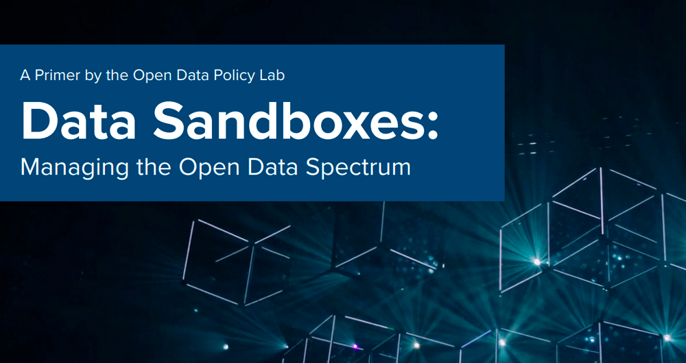 Cover page of the report: "Data Sandboxes: Managing the Open Data Spectrum"