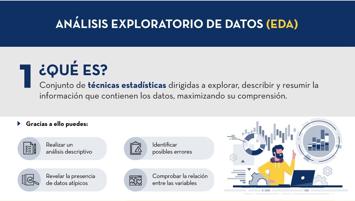 Screenshot of the infographic ‘Exploratory data analysis’.