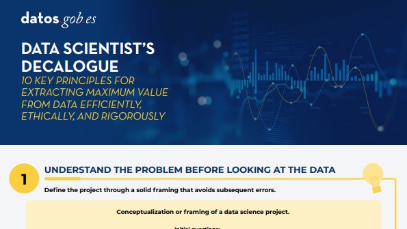Screenshot of the infographic: "Data Scientist's decalogue"