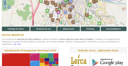 Web de datos abiertos del Ayuntamiento de Lorca