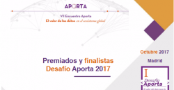 Desafío Aporta 2017, finalistas y premiados, prototipos datos abiertos 