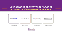 4 Ejemplos de proyectos privados de compartición de datos