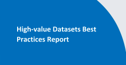 Portada del informe “High-value Datasets Best Practices in Europe” (Buenas prácticas en Europa sobre datos de alto valor)