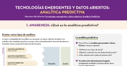 Captura infografía "Tecnologías emergentes y datos abiertos: Analítica Predictiva"