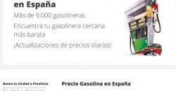 Captura de la web "Precio de la Gasolina"