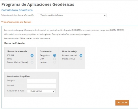 app geodésicas
