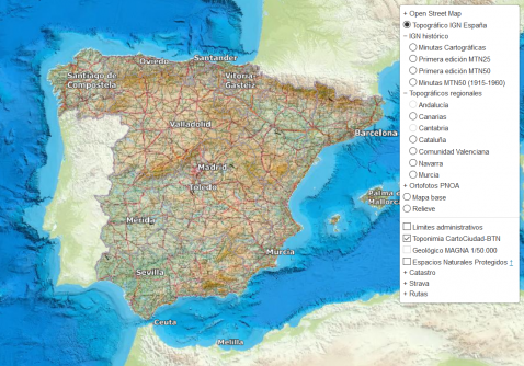 Visor cartográfico de Portugal  : visualiza mapas online