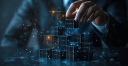 data blocks forming a pyramid