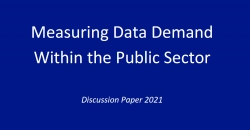 Carátula informe "Medición de la demanda de datos en el sector público"