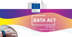 Poster with text: "Data Act. The Path to the digital Decade."
