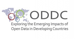 Logo del proyecto "Explorando el impacto emergente de los Datos Abiertos en los países en vías de desarrollo"
