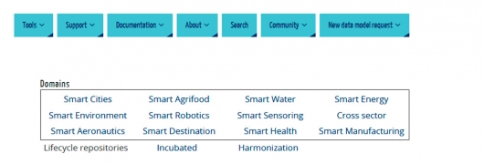 Captura de la home del portal de Iniciativa Smart Data Models