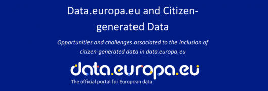 Data.europa.eu y los datos generados por la ciudadanía