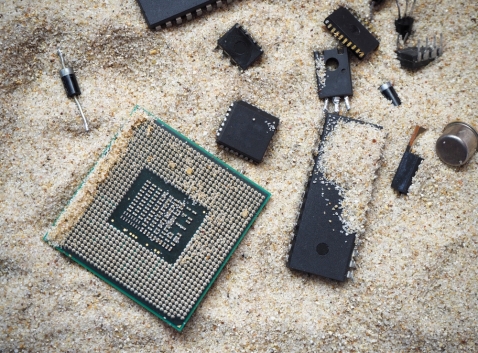 Semiconductores sobre un lecho de arena