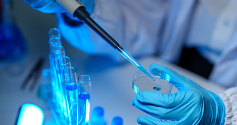 Fotografía de una imagen de laboratorio