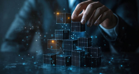 bloques de datos que forman una piramide