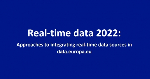 Portada del informe “Real-time data 2022: Approaches to integrating real-time data sources in data.europa.eu” 