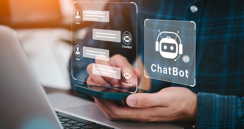 Image to illustrate the content of the post on chatbots