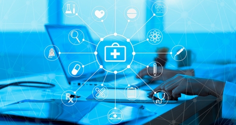 Computer with health data