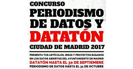 Imagen informativa sbre "Concurso Periodismo de datos y datación 2017"