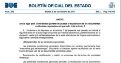 Captura del BOE
