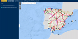 Visualizador de las infraestructuras de transporte pertenecientes a la Red Transeuropea de Transporte en España