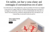 “Un salón, un bar y una clase: así contagia el coronavirus en el aire”