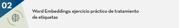 Word Embeddings: ejercicio práctico de tratamiento de etiquetas 