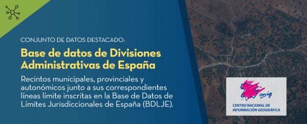 Base de datos de Divisiones Administrativas de España