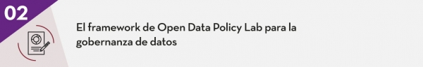 2. El framework de Open Data Policy Lab para la gobernanza de datos