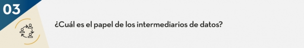 ¿Cuál es el papel de los intermediarios de datos? 