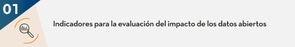 Indicadores para la evaluación del impacto de los datos abiertos