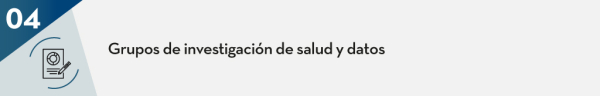 Grupos de investigación de salud y datos