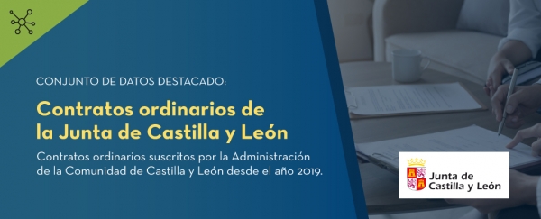 Contratos ordinarios de la Junta de Castilla y León  suscritos desde el año 2019