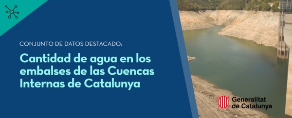 Conjunto de datos destacado: Cantidad de agua en los embalses de las Cuencas Internas de Catalunya, Generalitat de Catalunya