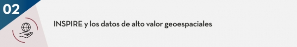 INSPIRE y los datos de alto valor geoespaciales