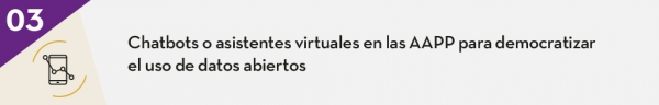 Chatbots para democratizar el uso de datos abiertos