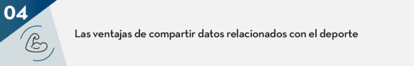 Las ventajas de compartir datos relacionados con el deporte