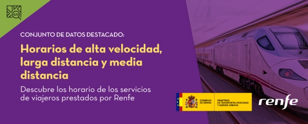 Dataset: Horarios de alta velocidad, larga distancia y media distancia