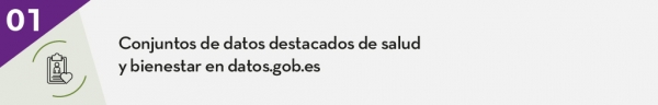 1. Conjuntos de datos destacados de salud y bienestar en datos.gob.es