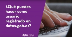 What can I do as a registered user in datos.gob.es?