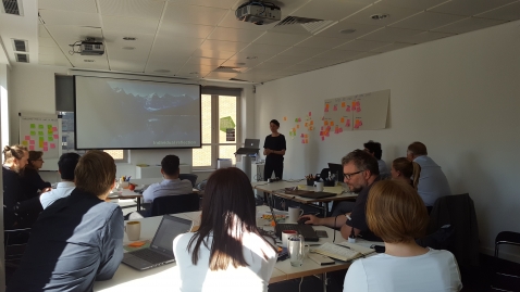Imagen de la sesión de ayer, en la sede del Open Data Institute en Londres
