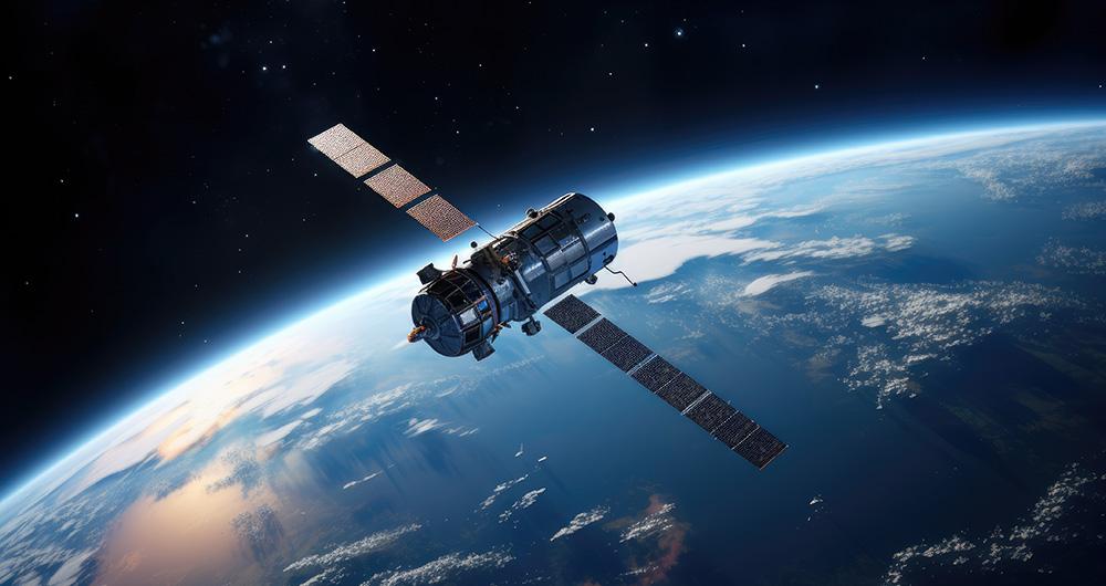 Satélite sobre la Tierra