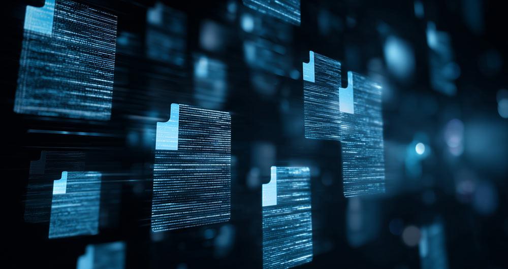 Foto con iconos de documentos