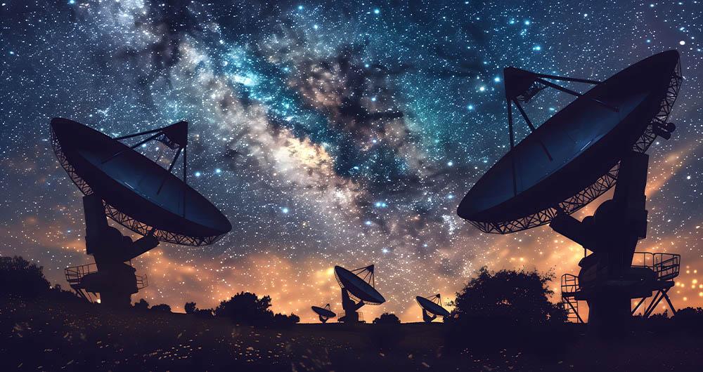 antenas para captar datos del universo