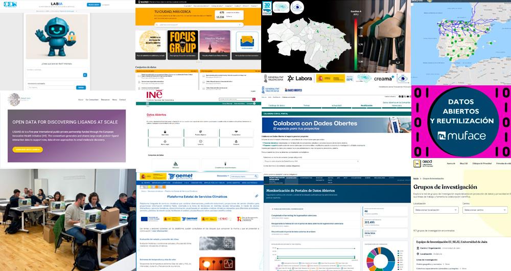 colage con capturas de algunos de los proyectos destacados